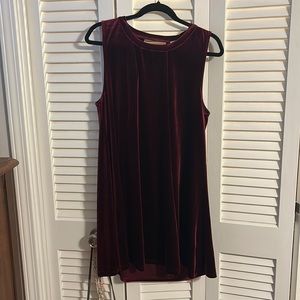 Umgee large wine colored velvet dress
